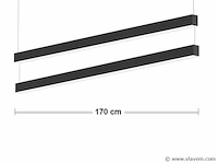 2 x sub 170 led design pendel armatuur zwart - afbeelding 5 van  11