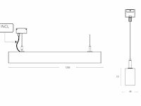 2 x sub 175 led design pendel armatuur zwart - afbeelding 6 van  11