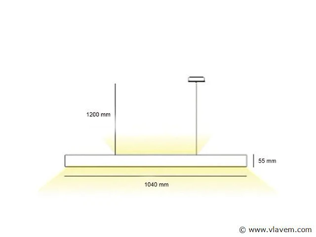 2 x sub minimal up/down design pendel armatuur - afbeelding 4 van  9