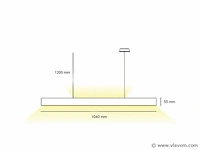 2 x sub minimal up/down design pendel armatuur - afbeelding 4 van  9