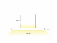 2 x sub minimal up/down design pendel armatuur - afbeelding 5 van  10
