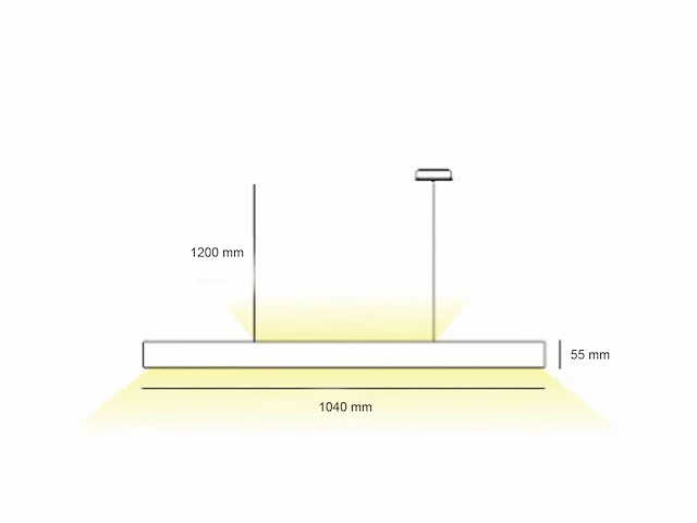 2 x sub minimal up/down design pendel armatuur - afbeelding 5 van  10
