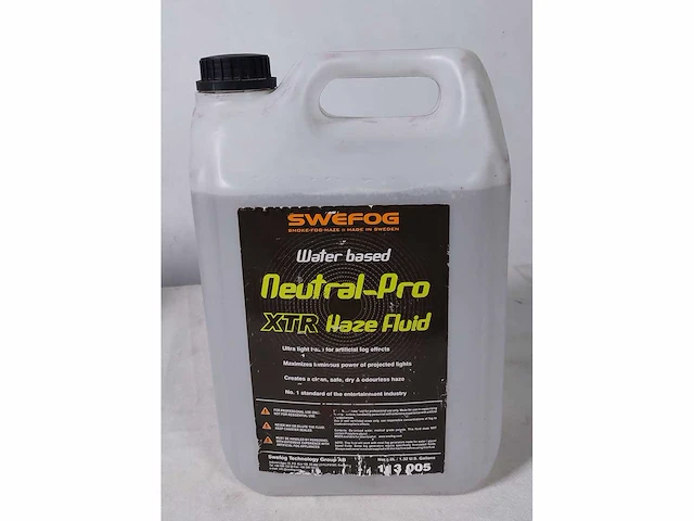 2 x swefog neutral-pro xtr ultra light smoke fluid water based 5l - afbeelding 2 van  3