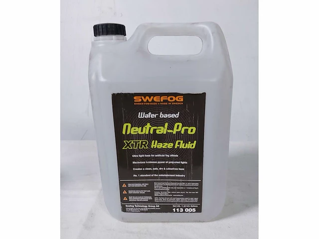 2 x swefog neutral-pro xtr ultra light smoke fluid water based 5l - afbeelding 3 van  3