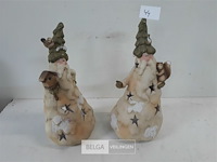 2 x t-lichthouder kerstman - afbeelding 1 van  3