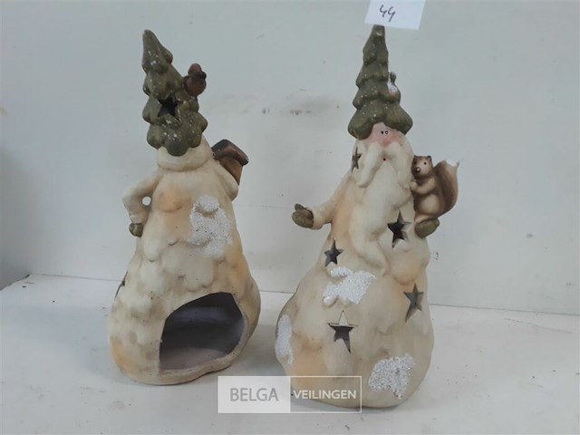 2 x t-lichthouder kerstman - afbeelding 3 van  3