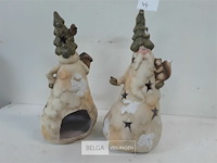 2 x t-lichthouder kerstman - afbeelding 3 van  3