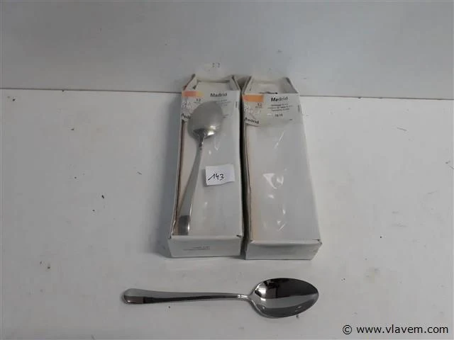 2 x tafellepel 21 cm 18/10 12 stuks - afbeelding 1 van  2