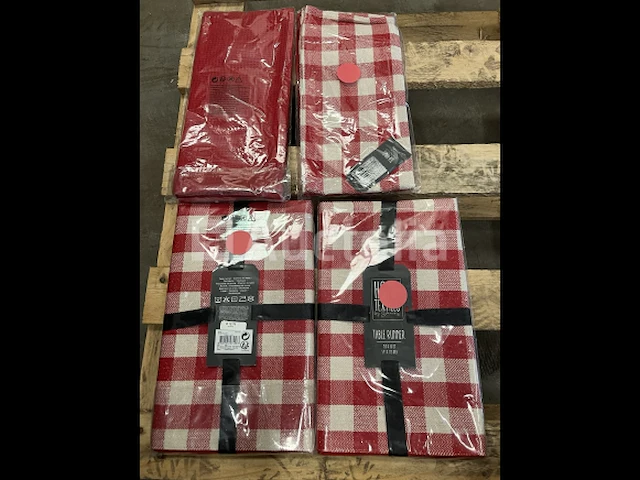 2 x tafelloper en 2 x theedoeken set - afbeelding 2 van  5