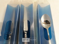 2 x tafelmes 24 cm + 1 x tafellepel 20 cm 18/10 6 stuks - afbeelding 3 van  3