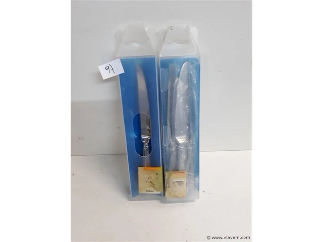 2 x tafelmes 24 cm 18/10 6 stuks - afbeelding 1 van  2