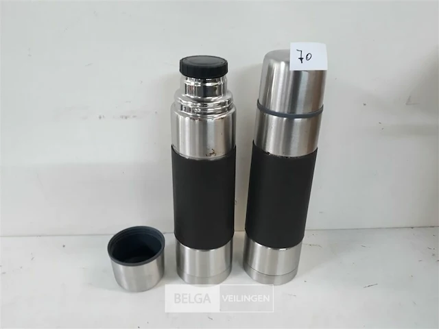 2 x thermos 750 ml met enkele roestplekken - afbeelding 2 van  3