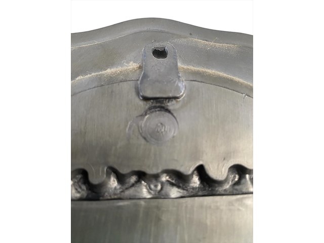 2 x tinnen schaaltje - dia 22,5 cm. - afbeelding 3 van  3