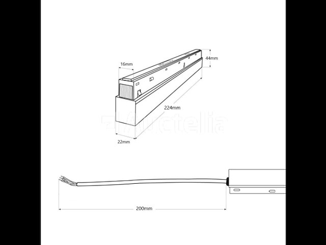2 x transformator voor magnetische rail 20mm 48v -100w - afbeelding 3 van  5