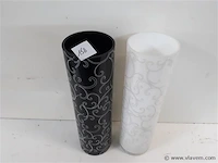 2 x vaas cylinder zwart/wit - afbeelding 2 van  2