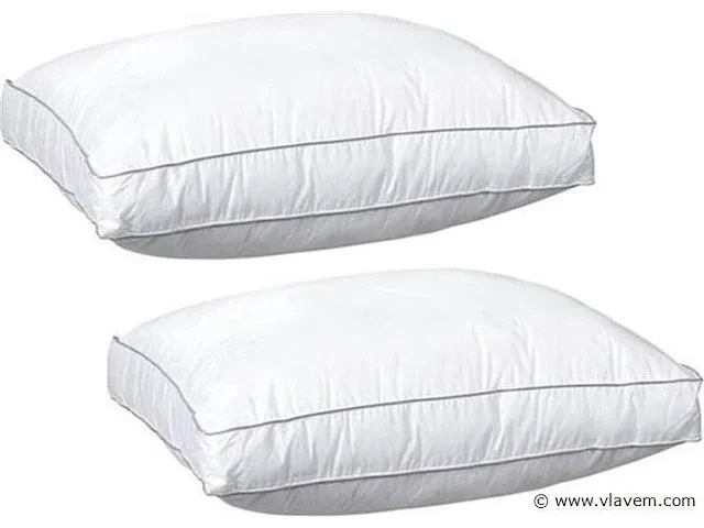 2 x valeria – box hoofdkussen 60x50x10cm - afbeelding 2 van  2