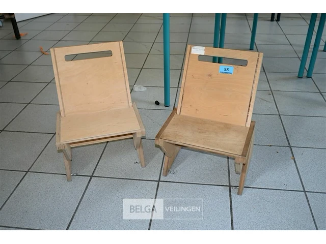 2 x verstelbare houten stoel - afbeelding 1 van  5