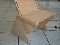 2 x verstelbare houten stoel - afbeelding 2 van  5
