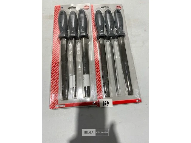 2 x vijlenset 3 delig pvc handvat - afbeelding 1 van  3