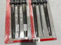 2 x vijlenset 3 delig pvc handvat - afbeelding 1 van  3
