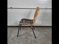 2 x vintage stoel drisag occhio van roel vandebeek voor drisag zonder armleuning - afbeelding 2 van  7