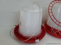 2 x voederbak pvc voor kippen 10 l - afbeelding 2 van  2