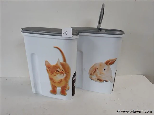 2 x voorraaddoos 4,5l 1,5 kg petlife - afbeelding 1 van  2