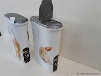 2 x voorraaddoos 4,5l 1,5 kg petlife - afbeelding 2 van  2