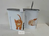 2 x voorraaddoos 4,5l 1,5 kg petlife - afbeelding 1 van  3