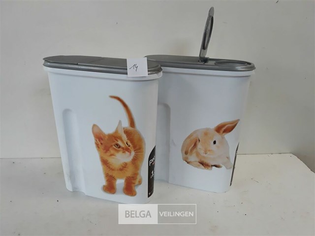 2 x voorraaddoos 4,5l 1,5 kg petlife - afbeelding 1 van  3