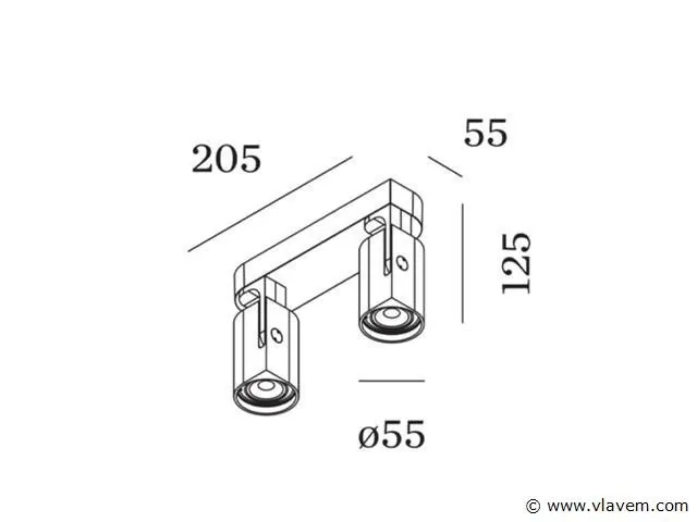 2 x wever & ducre sqube on base 2.0 zwart - afbeelding 6 van  7