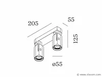 2 x wever & ducre sqube on base 2.0 zwart - afbeelding 6 van  7
