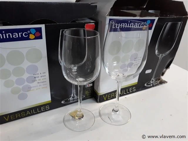 2 x wijnglazen 1 x 36 cl 6 stuks 1 x 58 cl 6 stuks - afbeelding 2 van  2