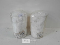 2 x witte wattenvlokken in koker 120g - afbeelding 2 van  3