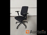 2 x zwarte bureaustoel profim