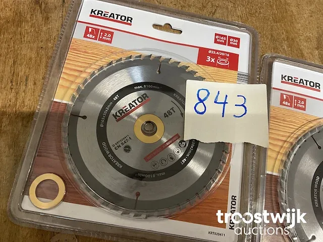 2 zaagbladen dia 165 mm - afbeelding 3 van  4