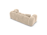 2-zits bank - crème fluweel - afbeelding 5 van  9