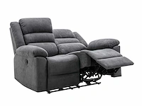2-zits elektrische relaxbank - grijze stof - afbeelding 5 van  8