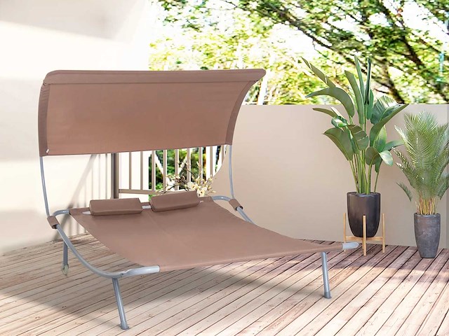 2-zits ligbed eigentijds design tuinbed - afbeelding 1 van  7