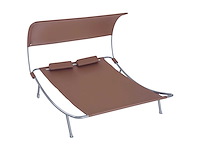 2-zits ligbed eigentijds design tuinbed - afbeelding 3 van  7