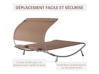 2-zits ligbed eigentijds design tuinbed - afbeelding 6 van  7