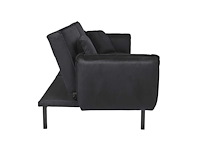 2-zits slaapbank - zwart fluweel - afbeelding 7 van  10