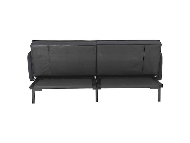 2-zits slaapbank - zwart fluweel - afbeelding 8 van  10