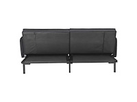 2-zits slaapbank - zwart fluweel - afbeelding 8 van  10