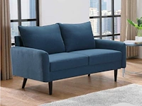2-zits stoffen bank - blauw - afbeelding 1 van  4