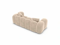 2-zitsbank - beige fluweel - afbeelding 4 van  6