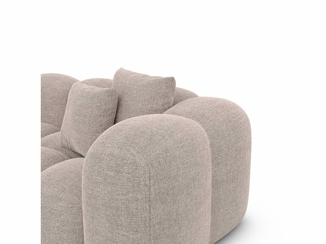 2-zitsbank - beige stof - afbeelding 5 van  6
