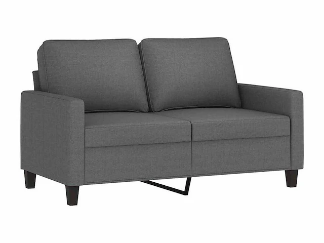 2-zitsbank donkergrijs 120 cm stof - afbeelding 3 van  6