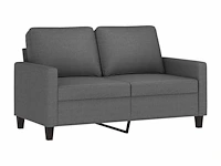 2-zitsbank donkergrijs 120 cm stof - afbeelding 3 van  6