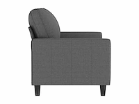 2-zitsbank donkergrijs 120 cm stof - afbeelding 4 van  6
